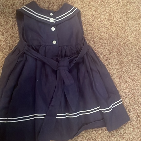 Navy blue nautical Frances Johnston Dress 2T - Picture 3 of 3